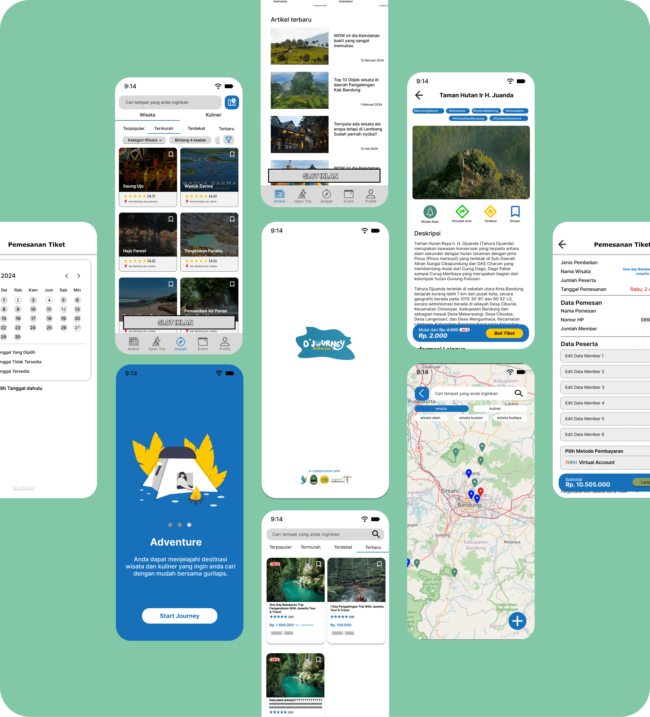 D'Journey - D'Journey is a travel application portal that provides convenience in finding the desired tourist de...